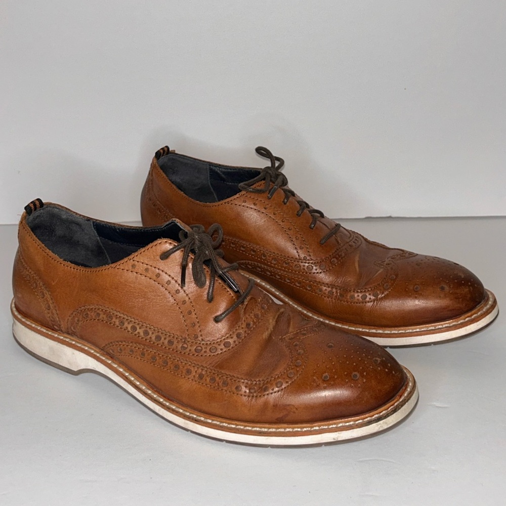 Cole‎ Haan Men's Grand Laser Penny Driver Black Loafers Size